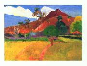 Paul Gauguin Tahitian Landscape oil painting